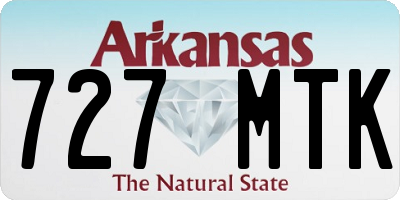 AR license plate 727MTK