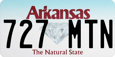 AR license plate 727MTN