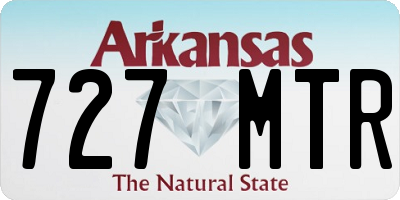 AR license plate 727MTR