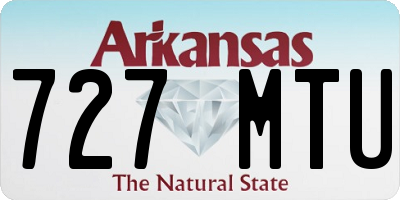 AR license plate 727MTU