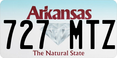 AR license plate 727MTZ