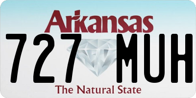 AR license plate 727MUH