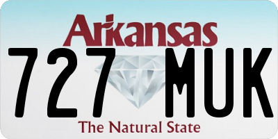 AR license plate 727MUK