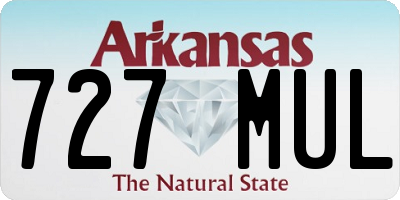 AR license plate 727MUL