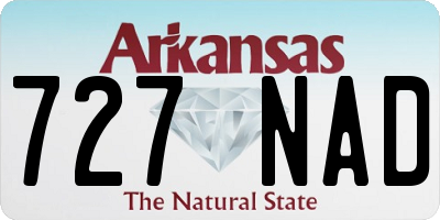 AR license plate 727NAD