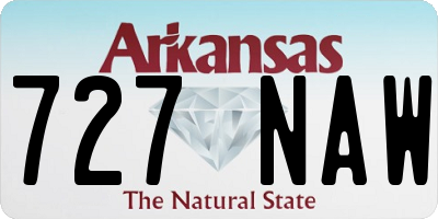 AR license plate 727NAW