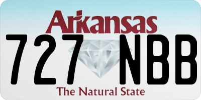 AR license plate 727NBB