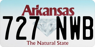 AR license plate 727NWB
