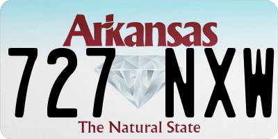 AR license plate 727NXW