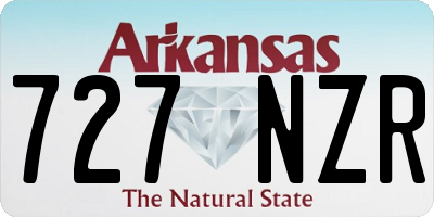 AR license plate 727NZR