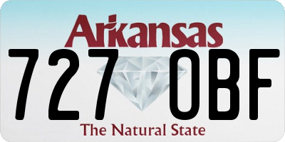 AR license plate 727OBF