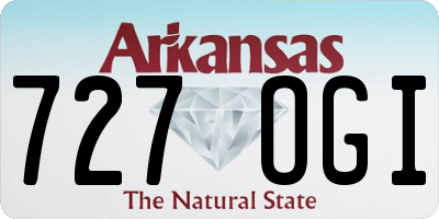 AR license plate 727OGI