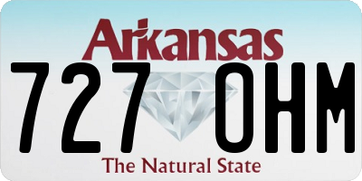 AR license plate 727OHM