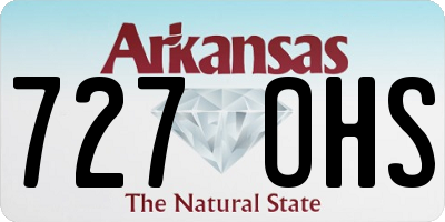 AR license plate 727OHS