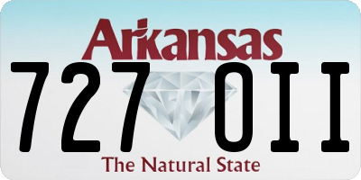 AR license plate 727OII