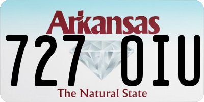 AR license plate 727OIU