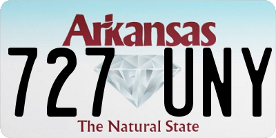 AR license plate 727UNY