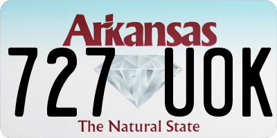 AR license plate 727UOK