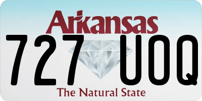AR license plate 727UOQ
