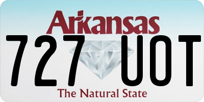 AR license plate 727UOT