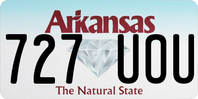 AR license plate 727UOU
