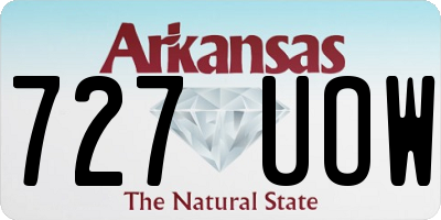 AR license plate 727UOW