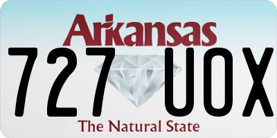 AR license plate 727UOX