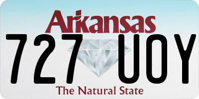 AR license plate 727UOY