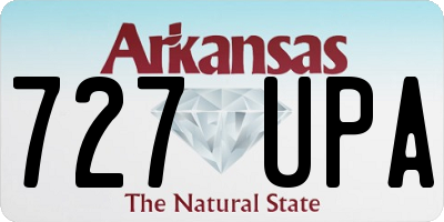 AR license plate 727UPA