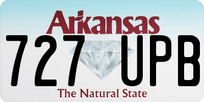AR license plate 727UPB