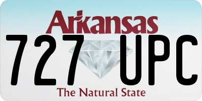 AR license plate 727UPC