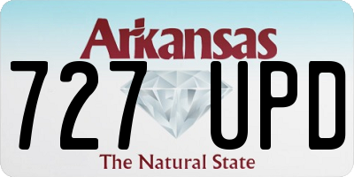 AR license plate 727UPD