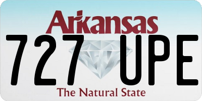 AR license plate 727UPE