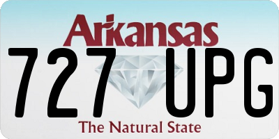 AR license plate 727UPG
