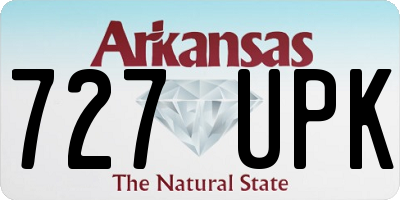 AR license plate 727UPK