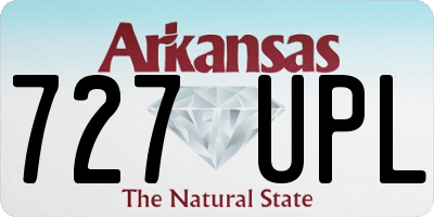 AR license plate 727UPL