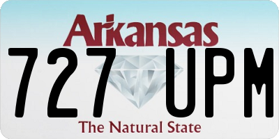 AR license plate 727UPM