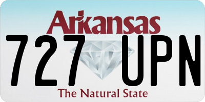 AR license plate 727UPN