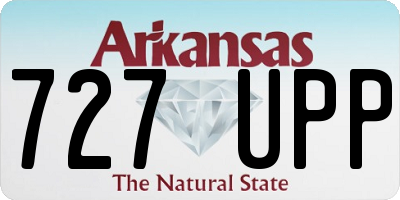 AR license plate 727UPP
