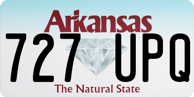 AR license plate 727UPQ