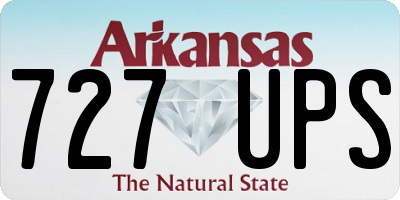 AR license plate 727UPS