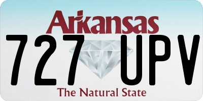 AR license plate 727UPV