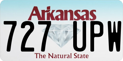 AR license plate 727UPW