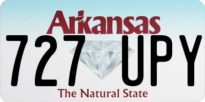AR license plate 727UPY