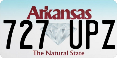 AR license plate 727UPZ
