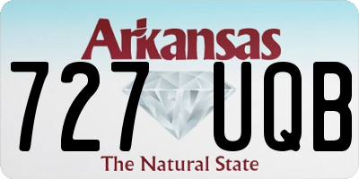 AR license plate 727UQB