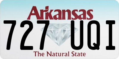 AR license plate 727UQI