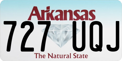 AR license plate 727UQJ