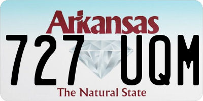 AR license plate 727UQM