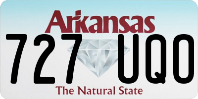 AR license plate 727UQO